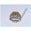 Image 1 : Gold Nugget Style Initial "A" Ring