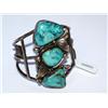 Image 1 : AAA Turquoise Navajo Design Bungle Bracelet