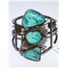 Image 2 : AAA Turquoise Navajo Design Bungle Bracelet