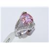 Image 2 : Sterling Silver Ring With Pink Stone