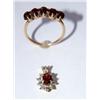 AAA Garnet Ring & Garnet Ladies Pendant
