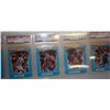Image 1 : Lot of 10 Graded Fleer Cards