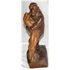 Image 2 : Wooden Sculpture Of A Gorilla Holding A Lady