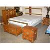 Image 1 : Brass & Wood Design Queen Bedroom Set