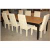 Image 1 : Dining Room Table & 8 Chairs w/ Leather Cover