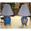 Image 1 : Set of 2 Flower Design Lamps
