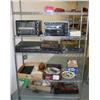 Rack Lot of Misc Household Items & Electronics