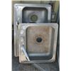 2 Stainless Steel Sinks