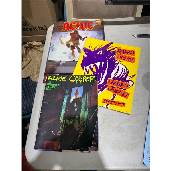 Collectible music books, AC/DC, and others