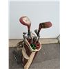 Image 2 : Golf clubs, Some  wooden with bag and cart
