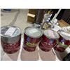 Image 1 : Assorted cans of paint