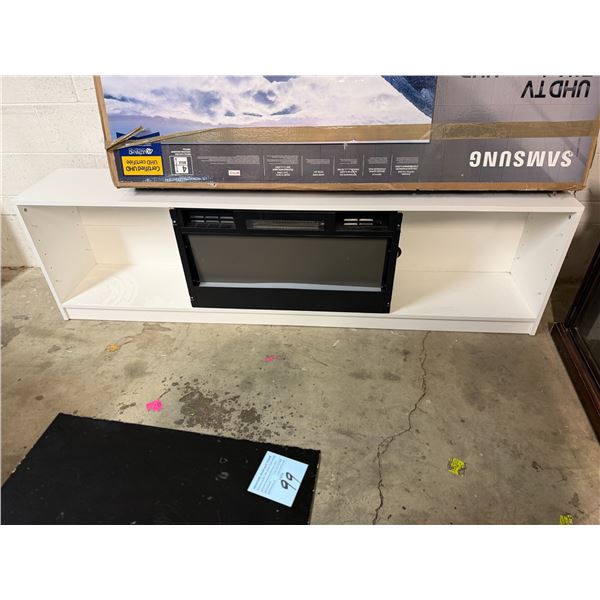 Fireplace cabinet 79 inches long 13 inches deep and 22 inches tall