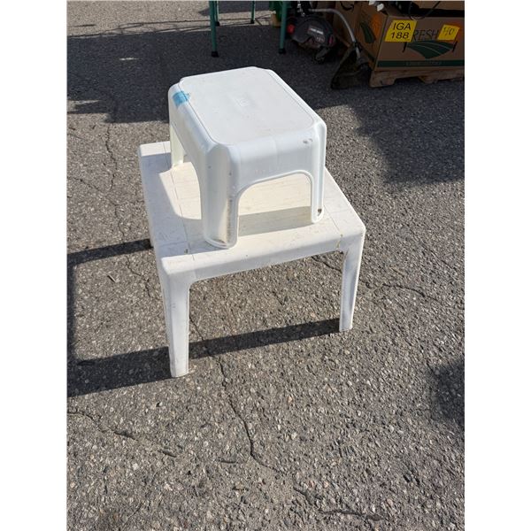 Step and patio table