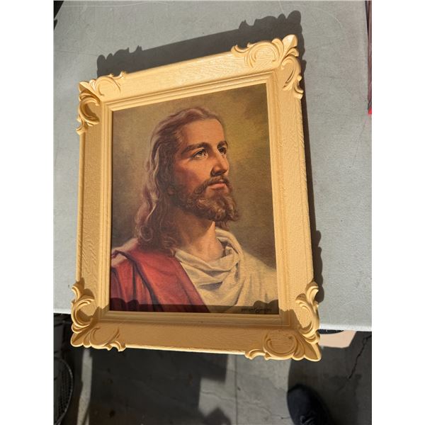 Framed Jesus wall hanging