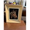 Image 1 : Velvet horse artwork 12" x 14"