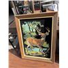 Image 1 : Velvet deer artwork 12" x 16"