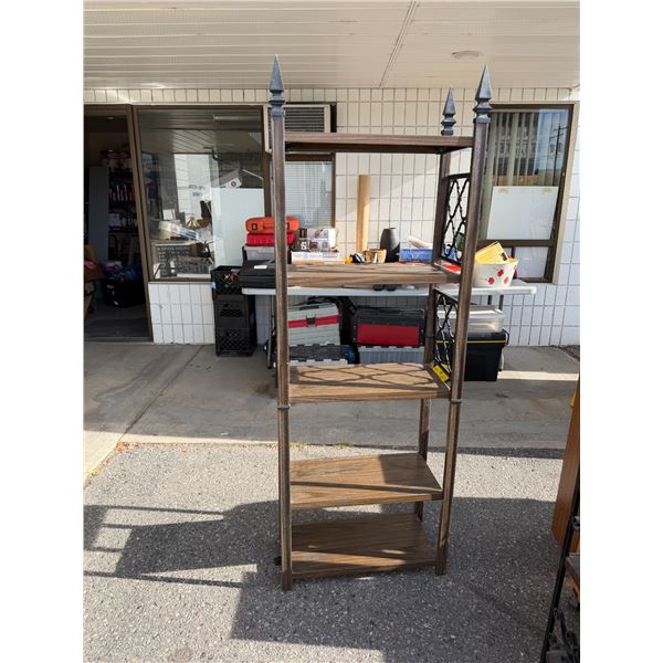Vintage metal shelf 25 1/2" x 12" x 72" tall