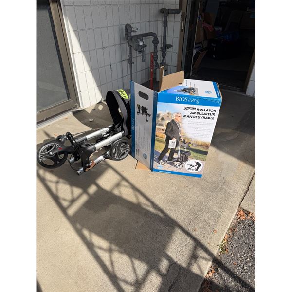 Glider walker folding