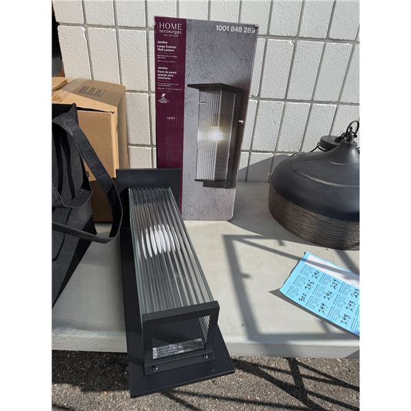 2 large exterior wall lanterns