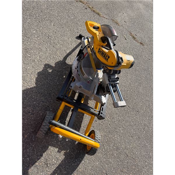 DeWalt sliding compound miter saw with cart