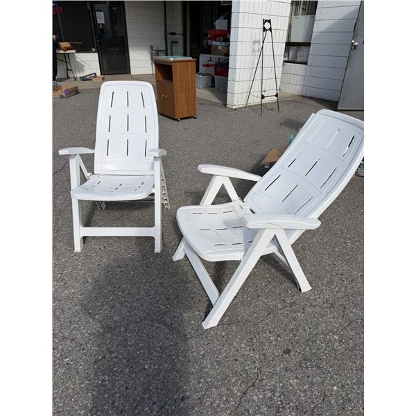 Folding reclining chair chairs