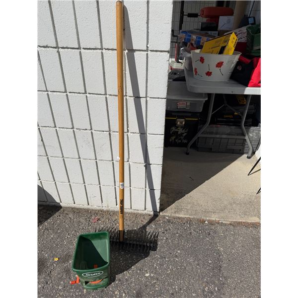 Garden tool and seed spreader
