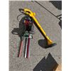 Image 1 : Hedge, trimmers, and electric weedeater