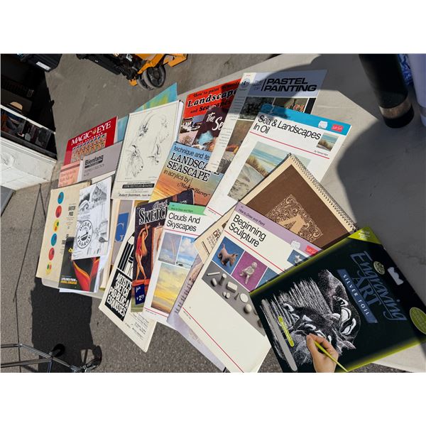 Art books and supplies