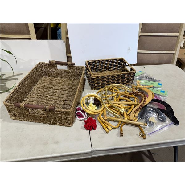 Baskets and purse handles