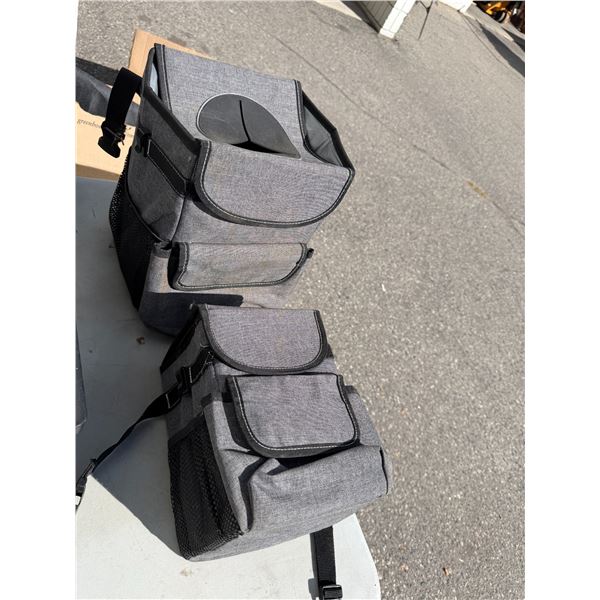 Vehicle organizer and garbage can