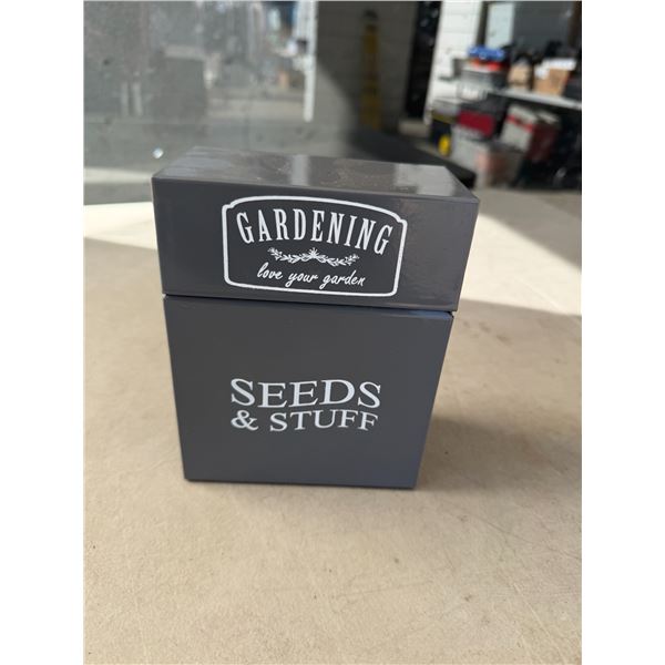 Tin gardening and seed stuff