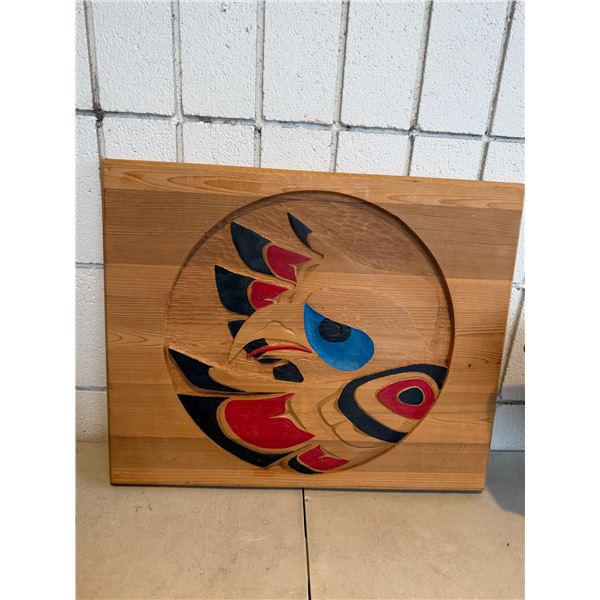 Signed Northwest Coast, Cedar Eagle 22" x 18"