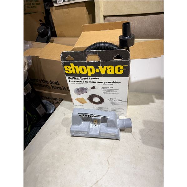 Shop vac, dustless, hand, sander