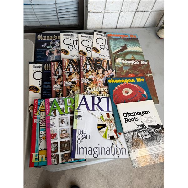 Vintage, Okanagan, roots and life and art books