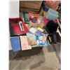 Image 1 : Office related journals, receipt, books, baskets, etc.