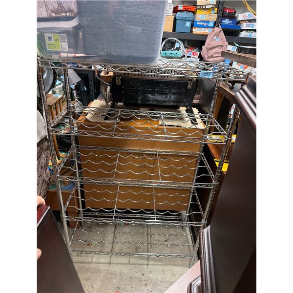 Wine shelf 36" x 13 1/2" x 55"
