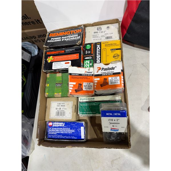 Assorted Flooring staples power fasteners et