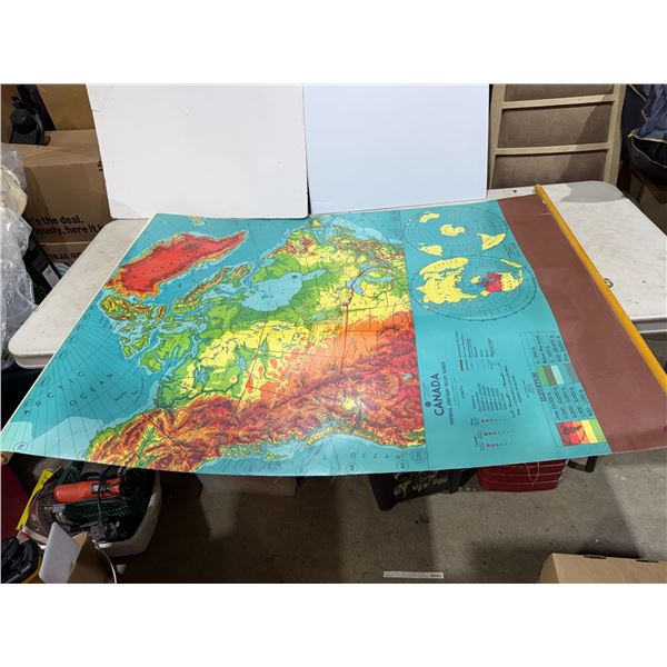 TRI – graphic series, Canada, physical, contour, relief, series, map