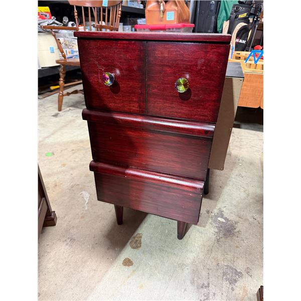 Vintage side table 14" x 12" x 26 1/2" tall