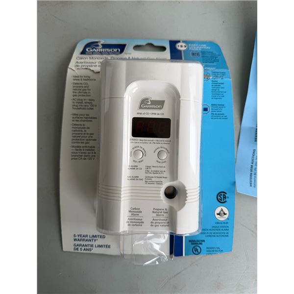 Garrison carbon monoxide, propane, and natural gas