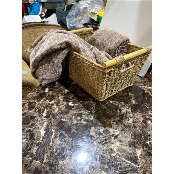 Basket and blanket