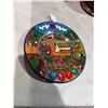 Image 1 : Hand Painted mexican pottery wedding plate