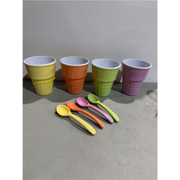 Ice Cream cone shaped cups