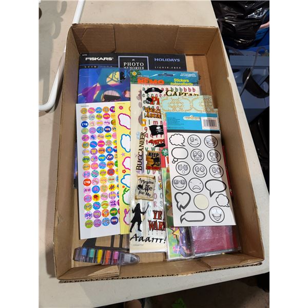 Assorted stickers, etc.