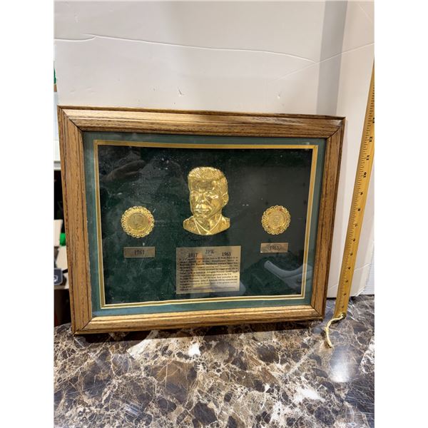 JFK collectible framed
