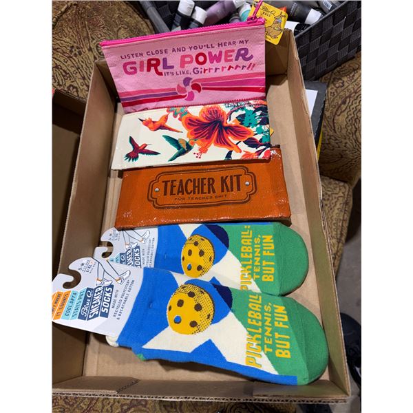 Socks and zipper bags