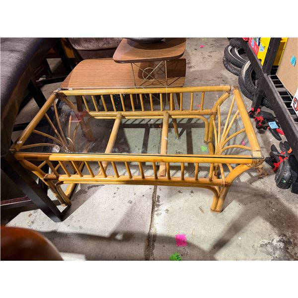 Bamboo Coffee Table 39 1/2" x 20" x 16" tall