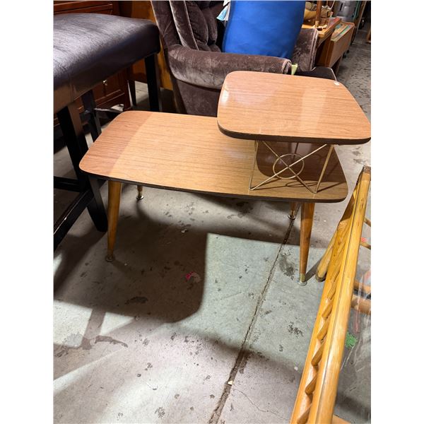 Vintage step table 28 1/2" x 17 1/2" x 22" tall