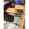 Image 1 : Vintage step table 28 1/2" x 17 1/2" x 22" tall