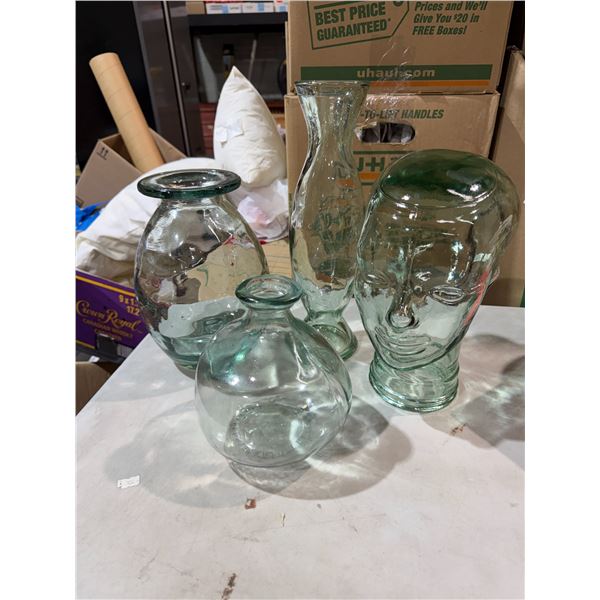 Vases and head decor